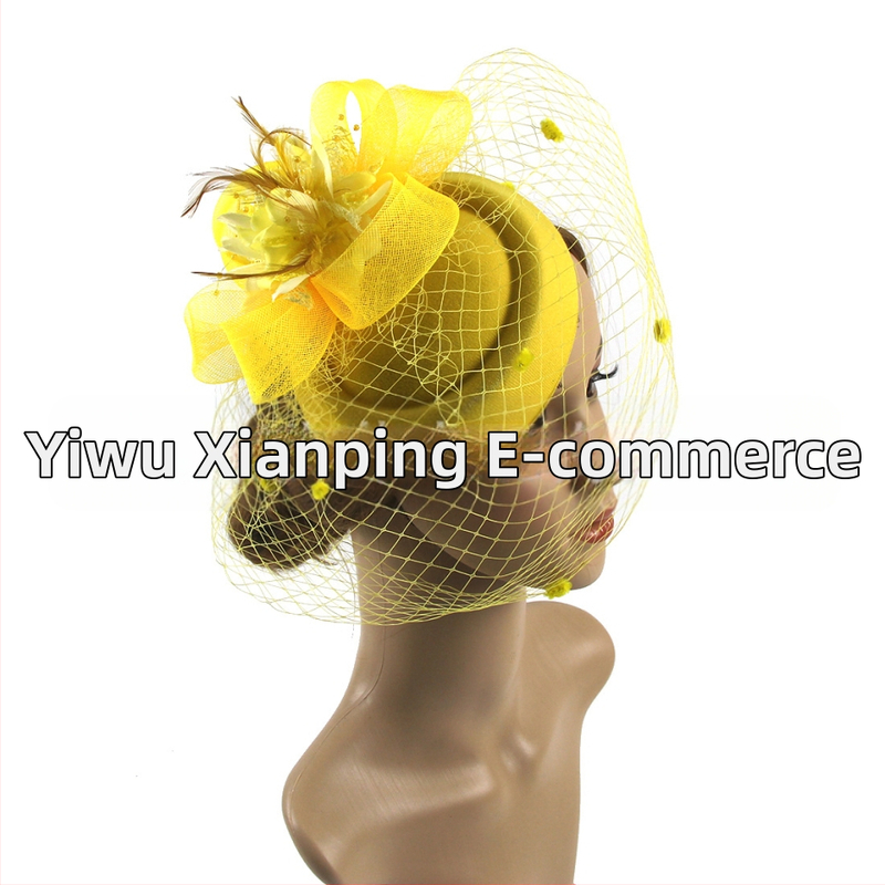 „Amazon“ populiariausi europietiški ir amerikietiški vestuviniai galvos apdangalai, retro stiliaus tinklinė cilindrinė skrybėlė, plunksnų plaukų aksesuarai, žokėjų klubo skrybėlių galvos apdangalas