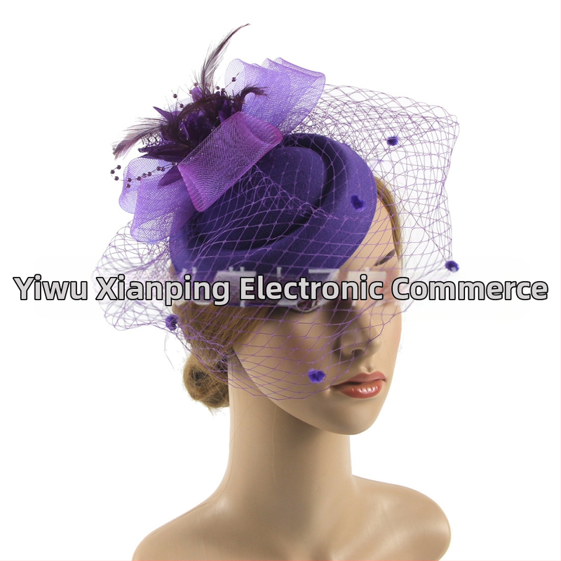 „Amazon“ populiariausi europietiški ir amerikietiški vestuviniai galvos apdangalai, retro stiliaus tinklinė cilindrinė skrybėlė, plunksnų plaukų aksesuarai, žokėjų klubo skrybėlių galvos apdangalas