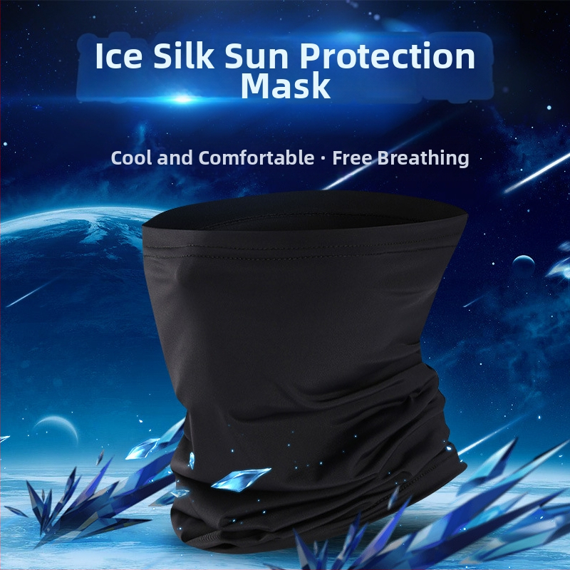 Suvine multifunktsionaalne päikesekaitsekrae välistingimustes kasutatavate spordivahendite jalgratta-mootorratta jääsiidist salliga sõidumask