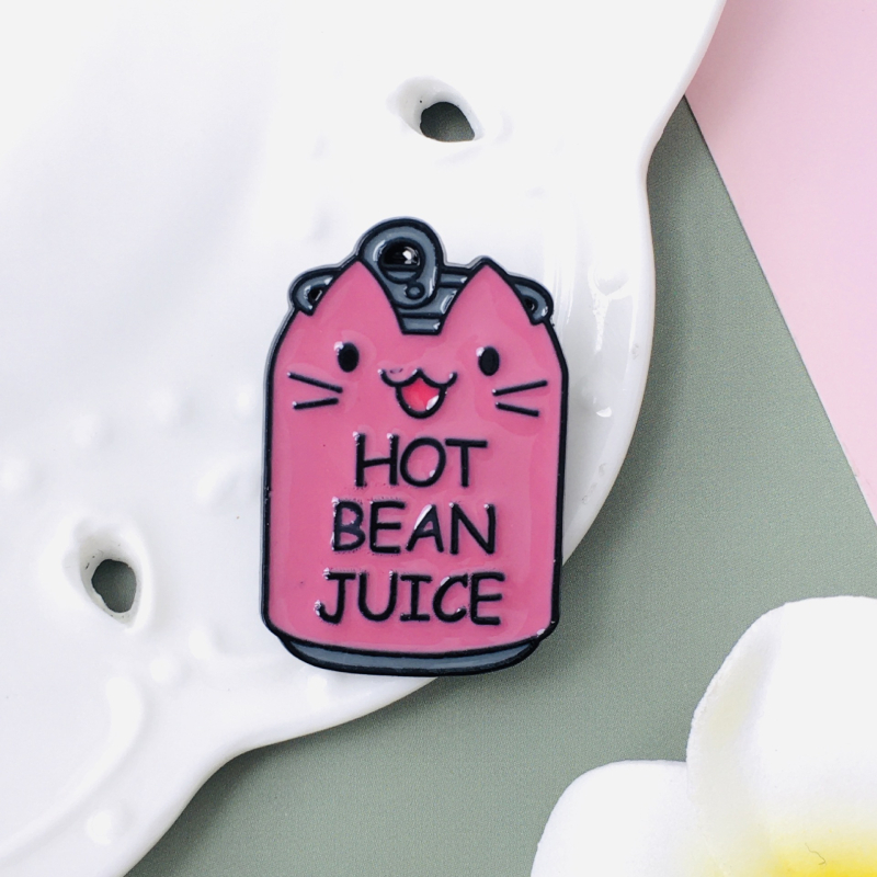 Kívánság, eladó aranyos állatos bross, macska, kávéscsésze, ötvözetből készült ruhadísz, ötvözetből készült festéktű dekoráció