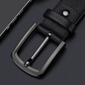 King's Paul öv, férfi, csúcskategóriás, valódi bőr tűs csattal, 2025-ös új, üzleti, minden mérkőzésre alkalmas, marhabőr öv, divatos derékkal.