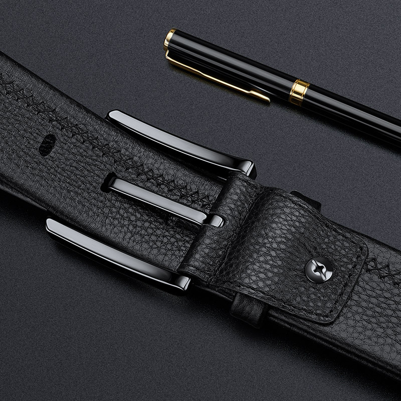 King's Paul öv, férfi, csúcskategóriás, valódi bőr tűs csattal, 2025-ös új, üzleti, minden mérkőzésre alkalmas, marhabőr öv, divatos derékkal.