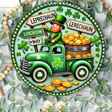 Διασυνοριακή Νέα Ξύλινη Καταχώριση για την Ημέρα του Αγίου Πατρικίου Διακόσμηση Τοίχου Σαλόνι Κρεμαστό Διακοσμητικό Ξύλινο Πορτάκι