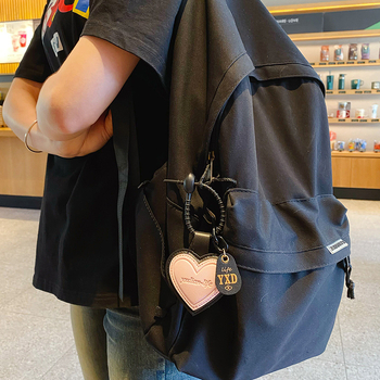 Δερμάτινο τρισδιάστατο μπρελόκ με χαμογελαστό πρόσωπο αγάπης, απλή δημιουργική τσάντα δώρου για ζευγάρια, κρεμαστό κόσμημα, στολίδια κλειδιών αυτοκινήτου