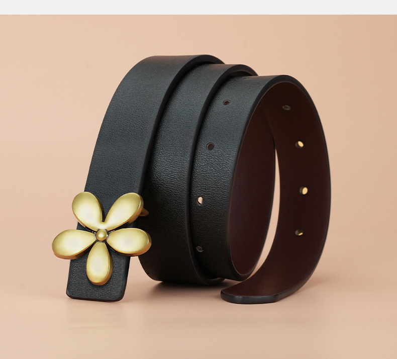 [Tiesioginiai pardavimai iš gamyklos] moteriškas karvės odos diržas su lygia sagtimi, plonas diržas, moteriška suknelė, dekoratyvinis madingas diržas prie sijono