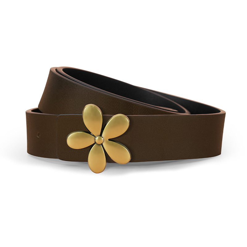 [Tiesioginiai pardavimai iš gamyklos] moteriškas karvės odos diržas su lygia sagtimi, plonas diržas, moteriška suknelė, dekoratyvinis madingas diržas prie sijono