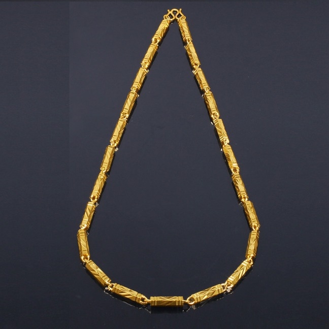 Shake the Sound šef dominantna ogrlica od čistog zlata šesterokutna ne blijedi pješčano zlato 24-karatna zlatna ključna kost muška atmosferska zlatna ogrlica