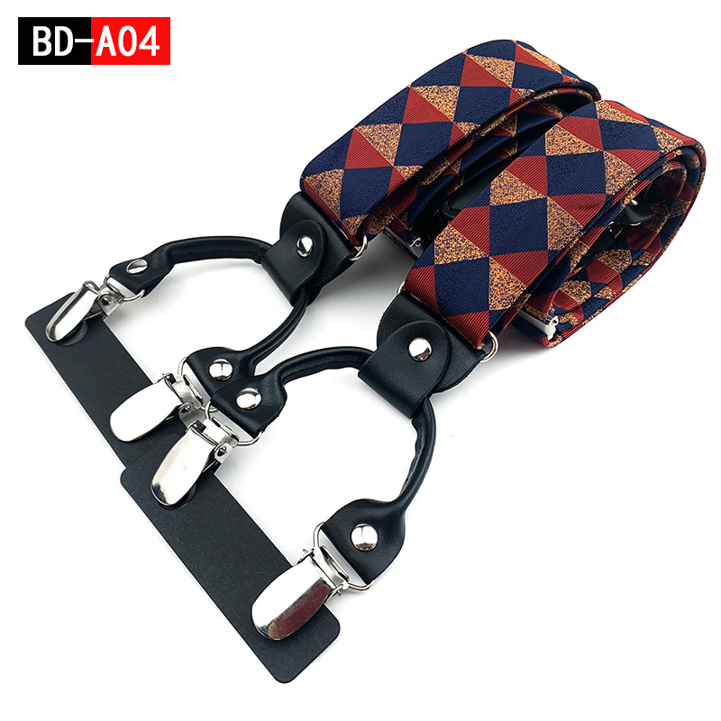 Tvornica veleprodaje muških odraslih Y 6 kopči od žakard tkanine gumene trake podesive elastične trake