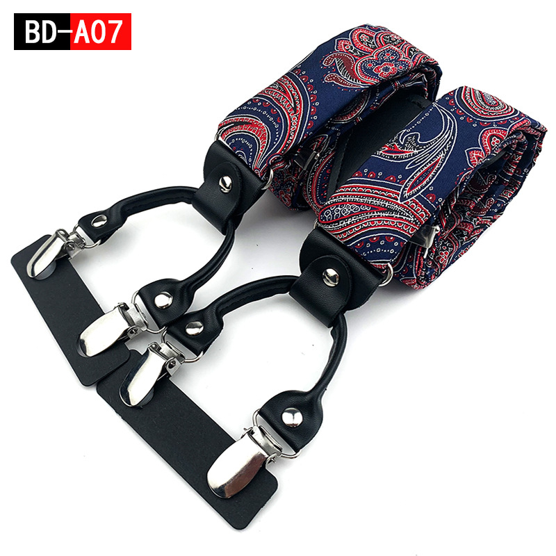 Tvornica veleprodaje muških odraslih Y 6 kopči od žakard tkanine gumene trake podesive elastične trake