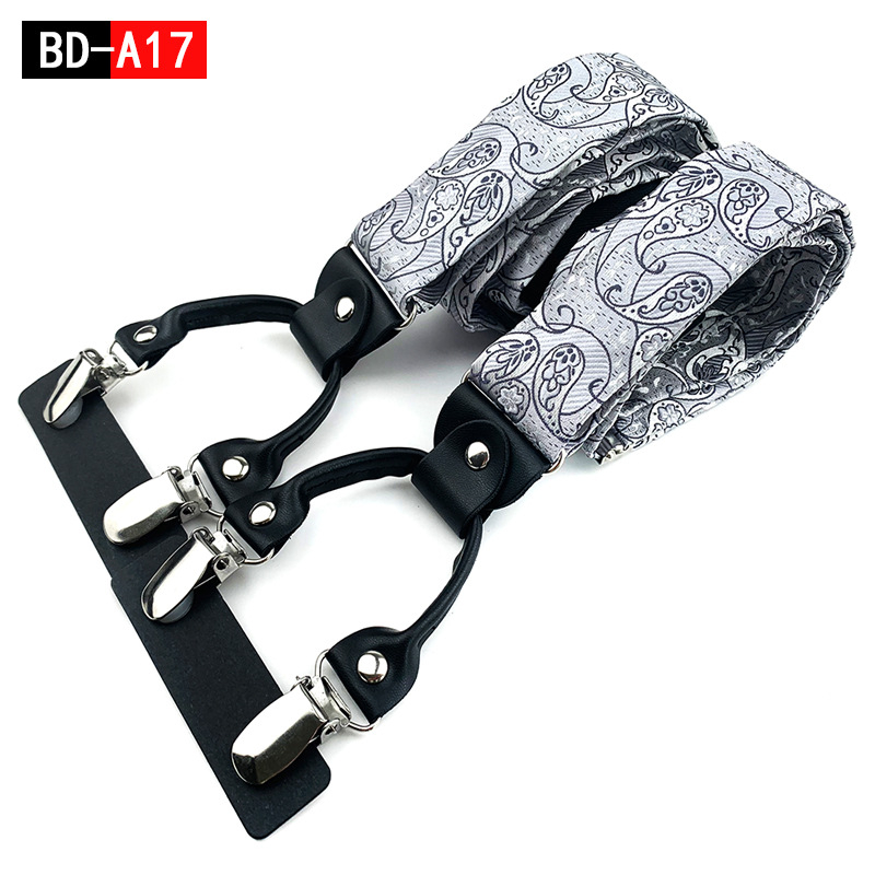 Tvornica veleprodaje muških odraslih Y 6 kopči od žakard tkanine gumene trake podesive elastične trake