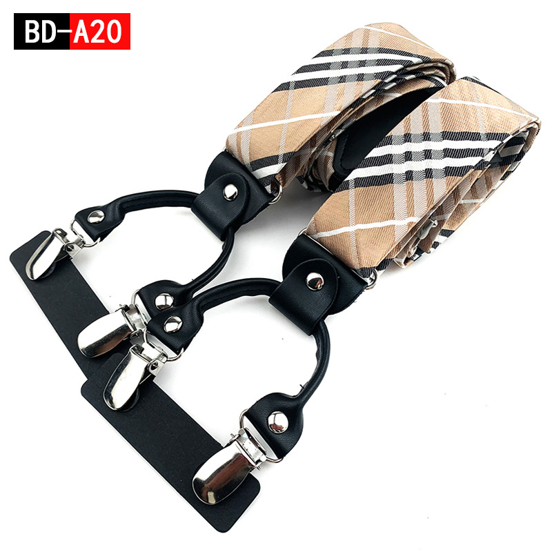 Tvornica veleprodaje muških odraslih Y 6 kopči od žakard tkanine gumene trake podesive elastične trake