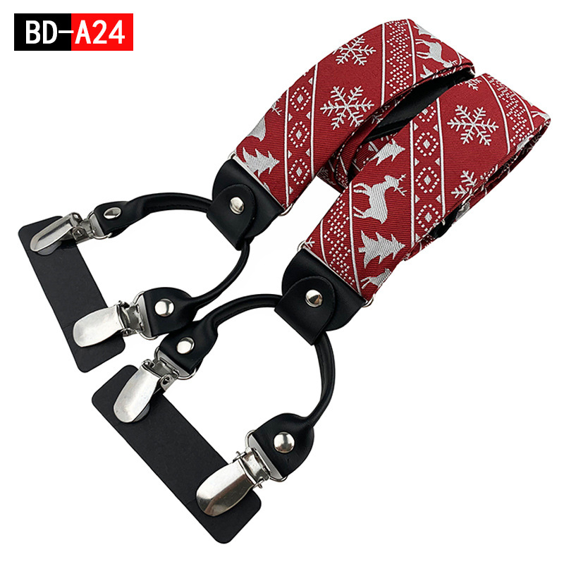 Tvornica veleprodaje muških odraslih Y 6 kopči od žakard tkanine gumene trake podesive elastične trake