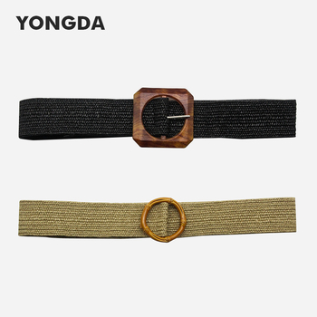 Gyári nagykereskedelmi facsatos szalmautánzatú etnikai stílusú egyszerű Joker díszes ruha pamut lenvászon rugalmas szövésű övvel