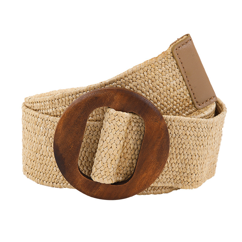 Gyári nagykereskedelmi facsatos szalmautánzatú etnikai stílusú egyszerű Joker díszes ruha pamut lenvászon rugalmas szövésű övvel