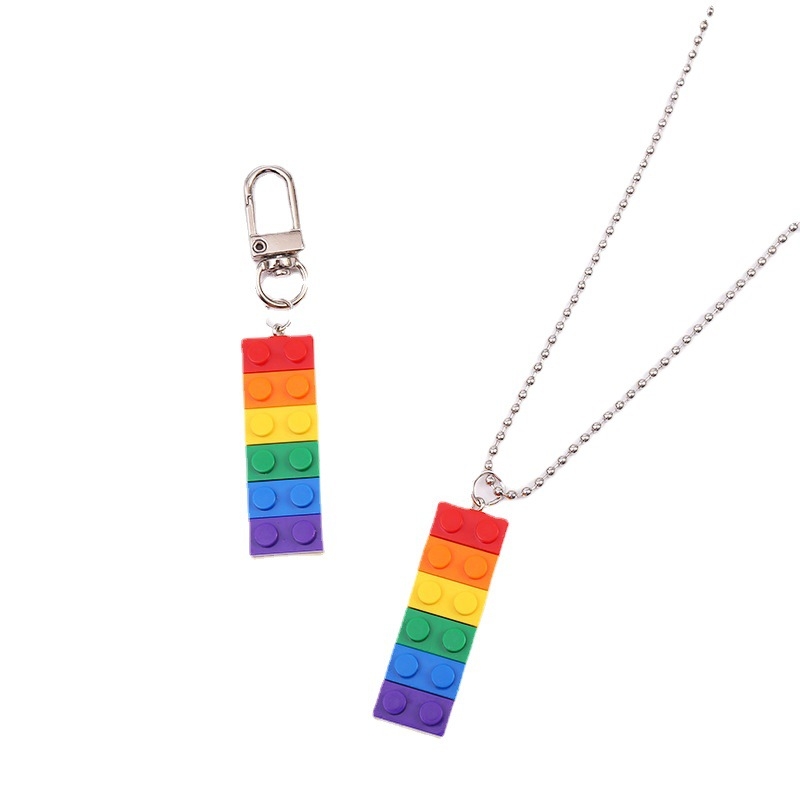 Armas Lego rippkett pehmest kummist nuku autovõtmehoidja kott ripats tegevuskingitus Charlie ripats