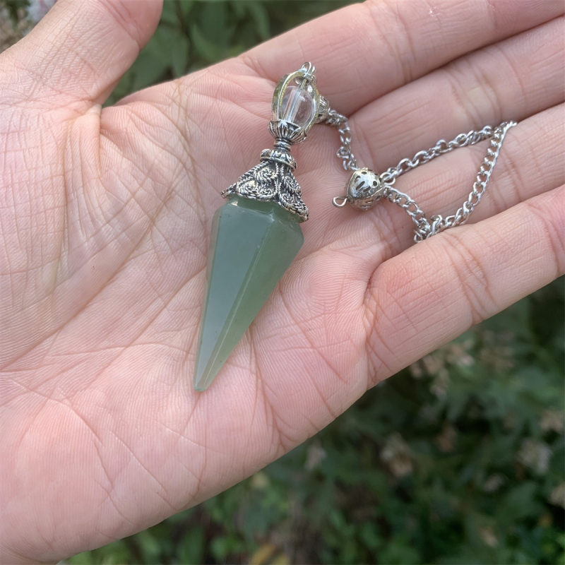 Natūralaus krištolo šešiakampio švytuoklės pakabukas, dvejopo naudojimo, europietiškas ir amerikietiškas retro stiliaus pakabukų papuošalai, nauji tarptautiniai produktai