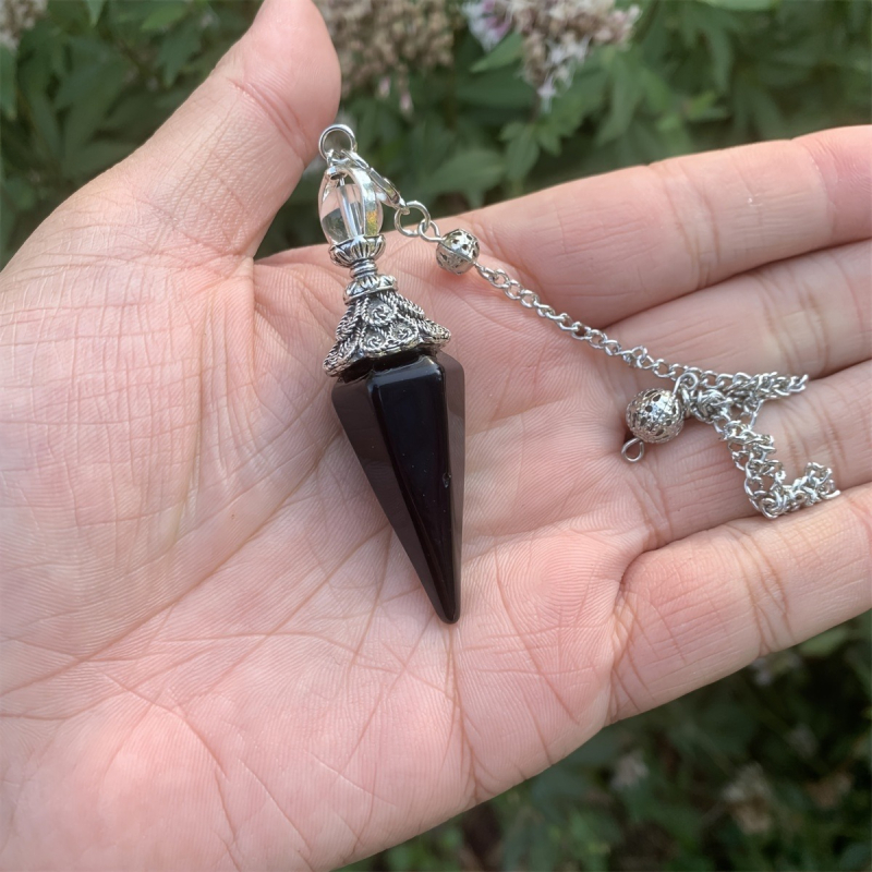 Natūralaus krištolo šešiakampio švytuoklės pakabukas, dvejopo naudojimo, europietiškas ir amerikietiškas retro stiliaus pakabukų papuošalai, nauji tarptautiniai produktai