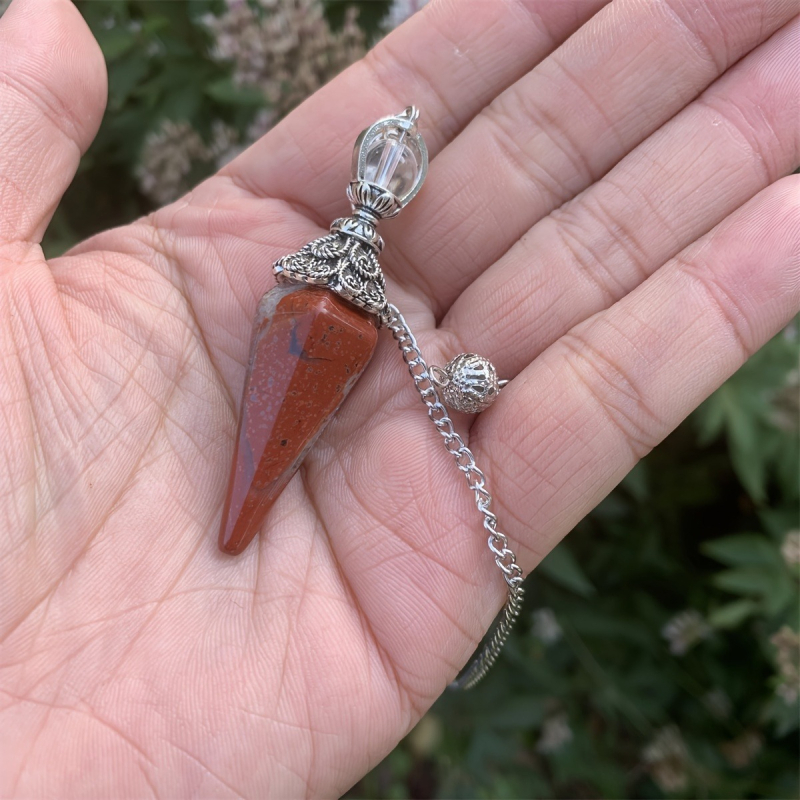 Natūralaus krištolo šešiakampio švytuoklės pakabukas, dvejopo naudojimo, europietiškas ir amerikietiškas retro stiliaus pakabukų papuošalai, nauji tarptautiniai produktai