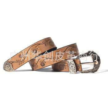 Lezser retró vintage ötvözetből készült dombornyomott női öv ruhákhoz, farmerekhez és ingekhez, egyedi stílussal