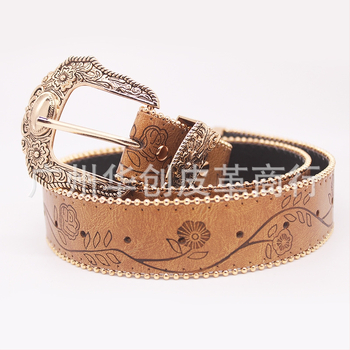 Lezser retró vintage ötvözetből készült dombornyomott női öv ruhákhoz, farmerekhez és ingekhez, egyedi stílussal
