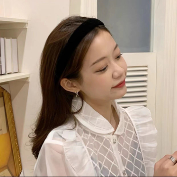 2022 Υψηλής ποιότητας Internet Celebrity Hair Hoop Βελούδινο Σφουγγάρι Κεφαλής Hoop Γυναικεία Κομψή Μάσκα Πλυσίματος Προσώπου Σφραγίδα Μαλλιών Hoop Νέο Στυλ