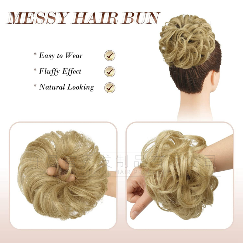 Keemilisest kiust juuksed Rõngas Pallpea Lokkis juuksed Rõngas Sassis Laisk Lilleline Tups Parukas Krunn Juukseaksessuaarid Lokkis Nutt