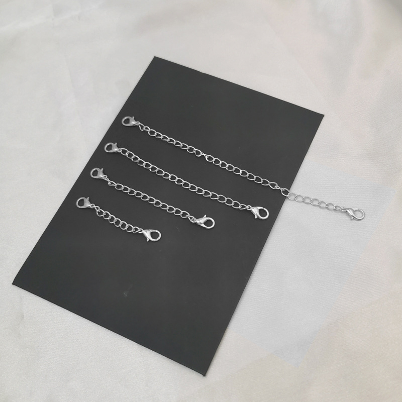 Határokon átnyúló, szexi ékszer kiegészítők, nyaklánc, karkötő, meghosszabbított lánc, dupla fejű homárkapocs, plusz faroklánc, arany és ezüst meghosszabbított lánc