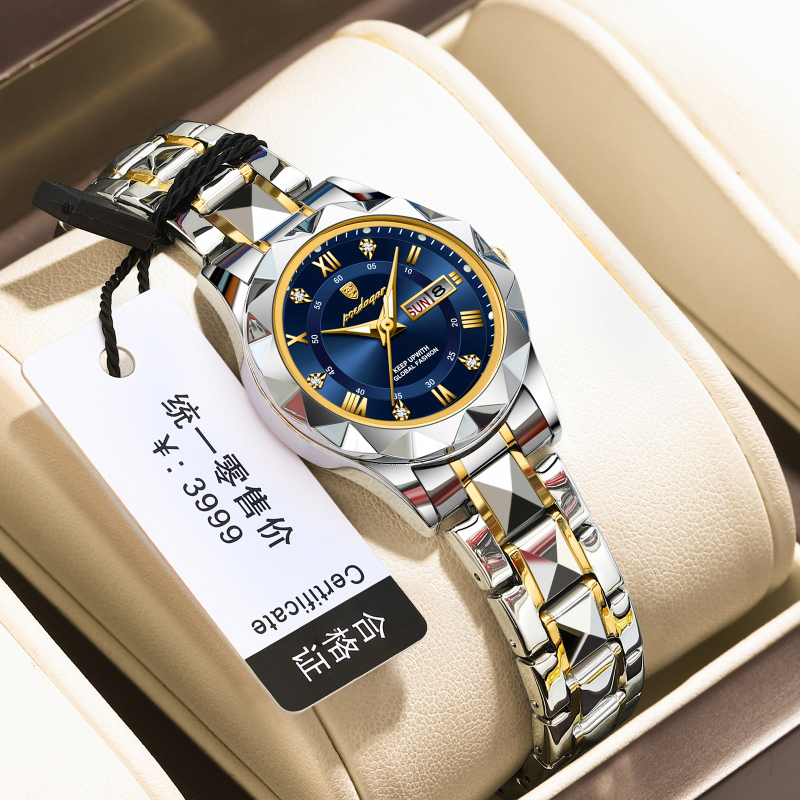 női karóra új vízálló világító divatos kvarcóra élőben