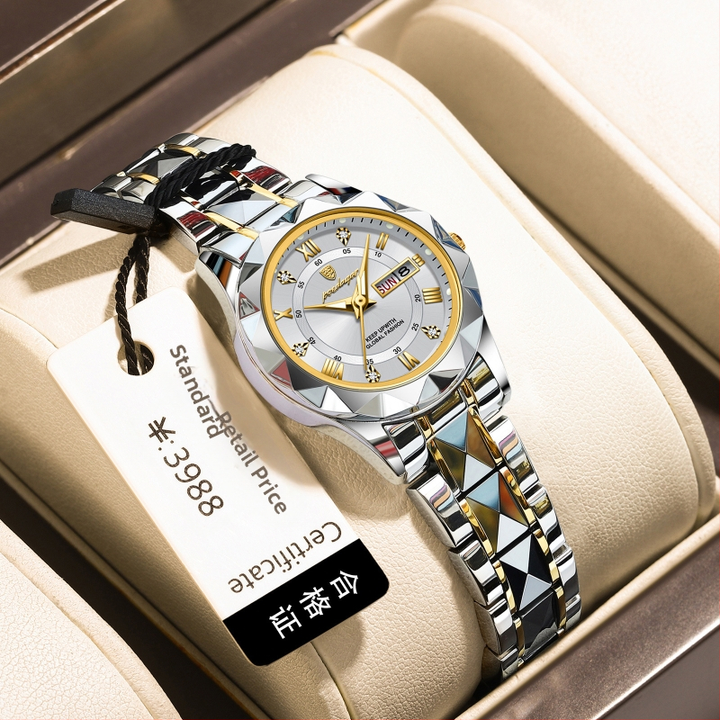 női karóra új vízálló világító divatos kvarcóra élőben