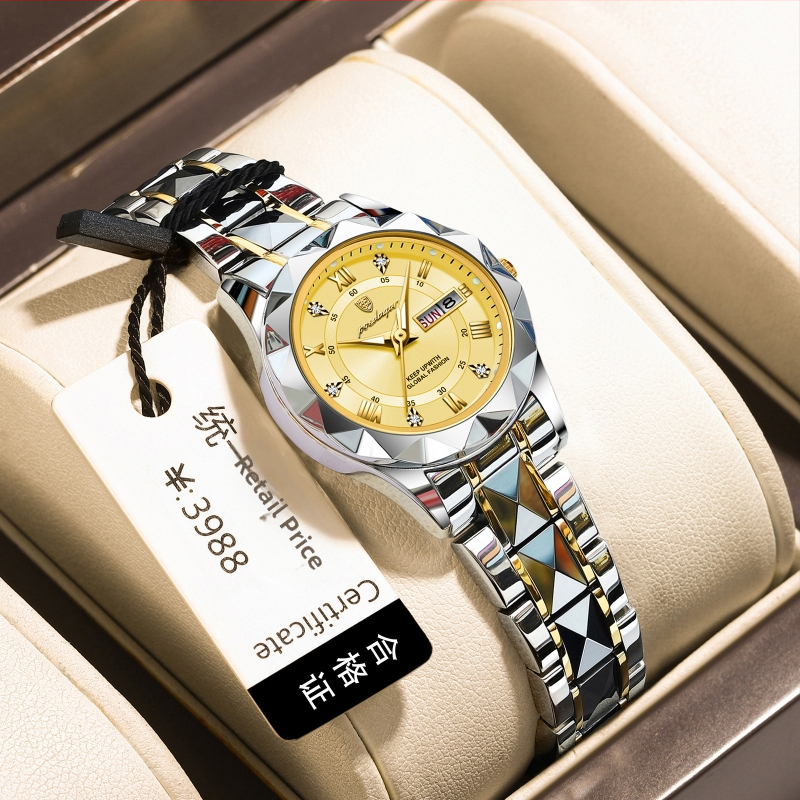 női karóra új vízálló világító divatos kvarcóra élőben