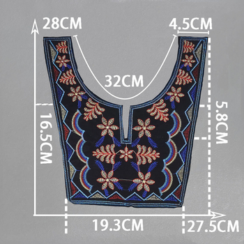 aukštos kokybės poliesterio siuvinėjimo aksesuarai etninio stiliaus miao siuvinėjimo dekoracijos siuvimo „pasidaryk pats“ aksesuarai nėrinių spektaklio drabužiai