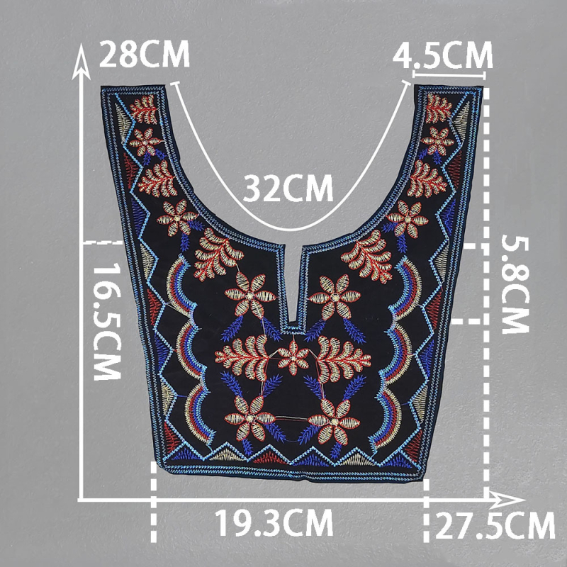 aukštos kokybės poliesterio siuvinėjimo aksesuarai etninio stiliaus miao siuvinėjimo dekoracijos siuvimo „pasidaryk pats“ aksesuarai nėrinių spektaklio drabužiai