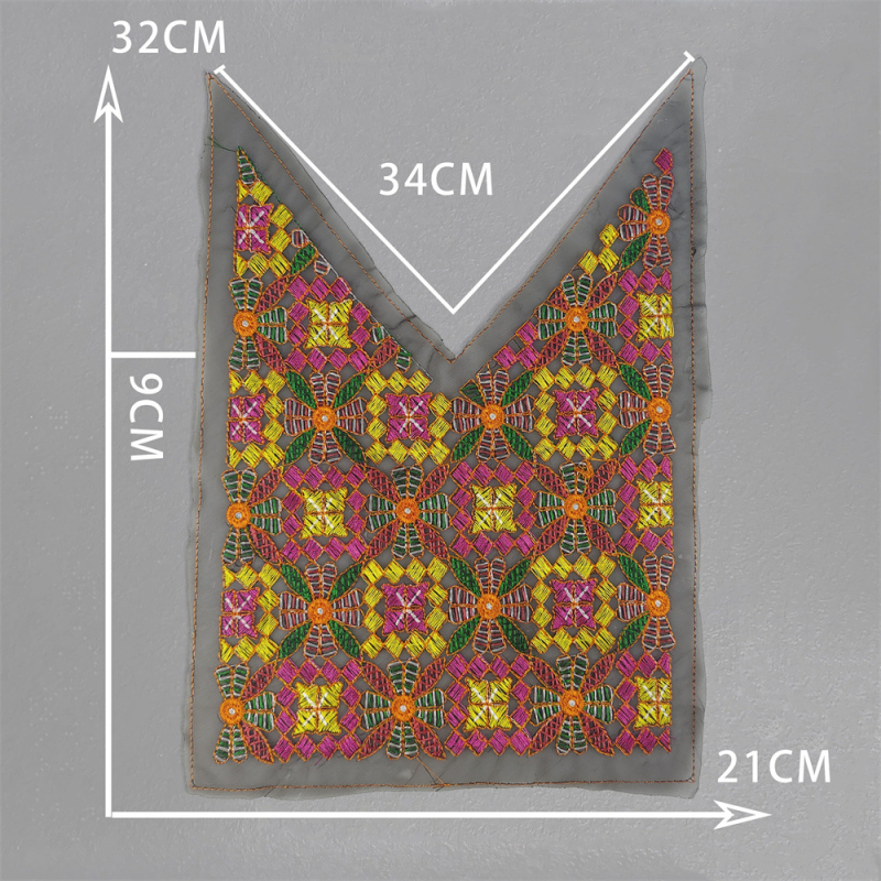 aukštos kokybės poliesterio siuvinėjimo aksesuarai etninio stiliaus miao siuvinėjimo dekoracijos siuvimo „pasidaryk pats“ aksesuarai nėrinių spektaklio drabužiai