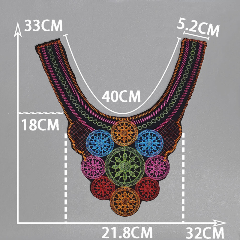 aukštos kokybės poliesterio siuvinėjimo aksesuarai etninio stiliaus miao siuvinėjimo dekoracijos siuvimo „pasidaryk pats“ aksesuarai nėrinių spektaklio drabužiai