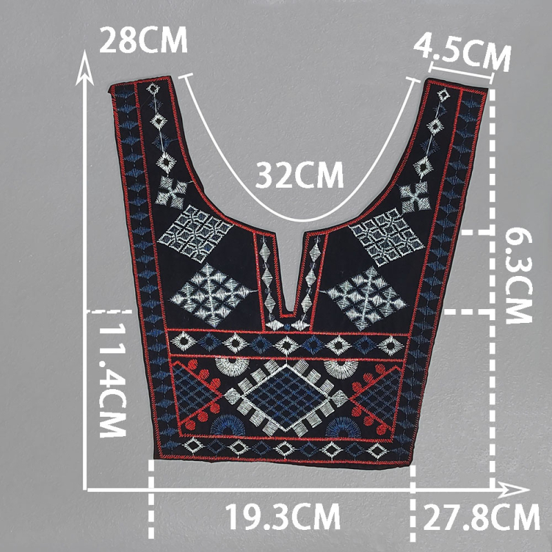 aukštos kokybės poliesterio siuvinėjimo aksesuarai etninio stiliaus miao siuvinėjimo dekoracijos siuvimo „pasidaryk pats“ aksesuarai nėrinių spektaklio drabužiai