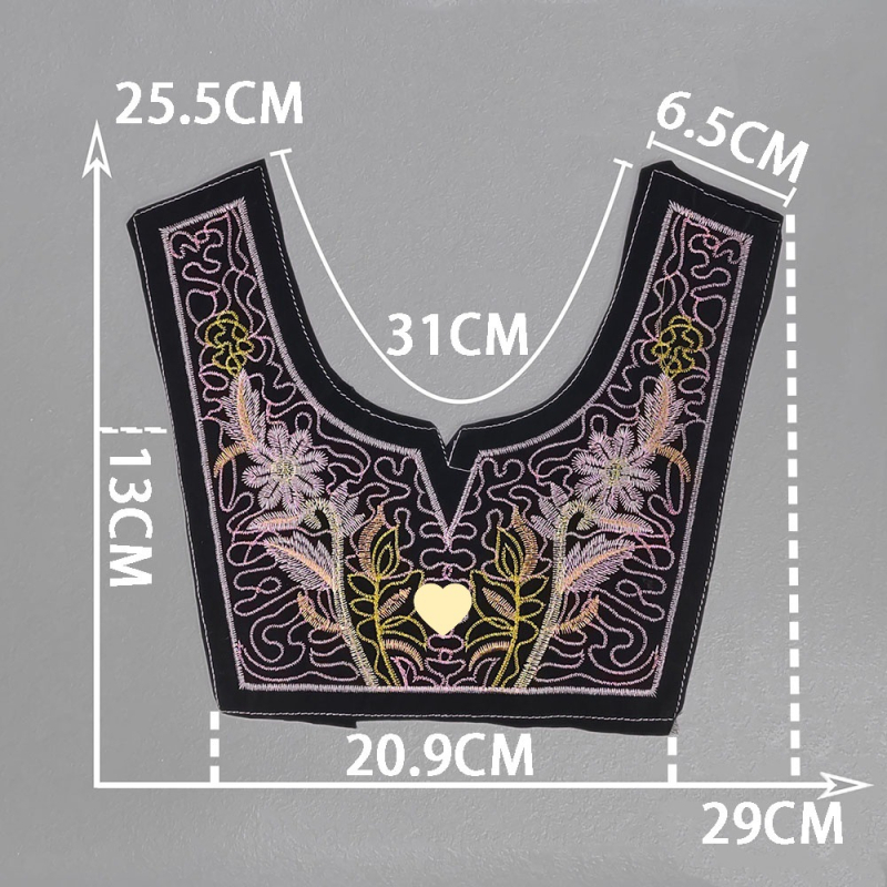 aukštos kokybės poliesterio siuvinėjimo aksesuarai etninio stiliaus miao siuvinėjimo dekoracijos siuvimo „pasidaryk pats“ aksesuarai nėrinių spektaklio drabužiai