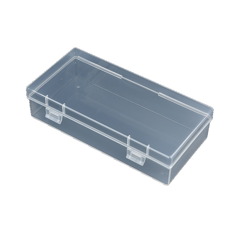 Permatoma stačiakampė plastikinė dėžutė 185x90x45, maža papuošalų laikymo dėžutė, smulkių dalių dėžutė, priedų, įrankių, PP dėžutė