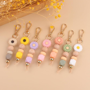 Uus käsitööna valminud silikoonist helmestega ripats-ehted, loominguline isetehtud koomiksikarikakrast ripats-võtmehoidja