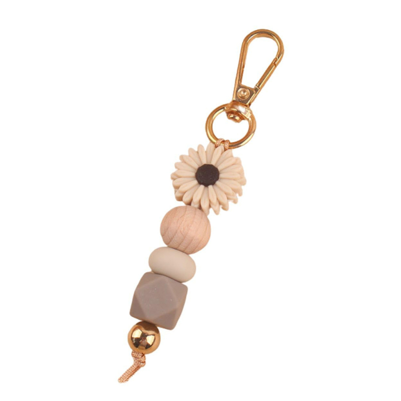 Uus käsitööna valminud silikoonist helmestega ripats-ehted, loominguline isetehtud koomiksikarikakrast ripats-võtmehoidja