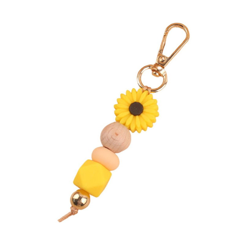 Uus käsitööna valminud silikoonist helmestega ripats-ehted, loominguline isetehtud koomiksikarikakrast ripats-võtmehoidja