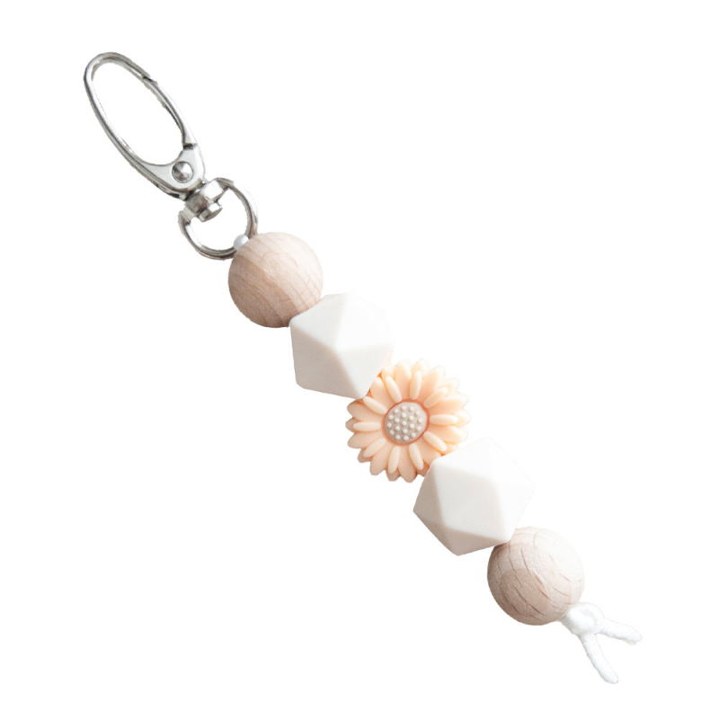 Uus käsitööna valminud silikoonist helmestega ripats-ehted, loominguline isetehtud koomiksikarikakrast ripats-võtmehoidja