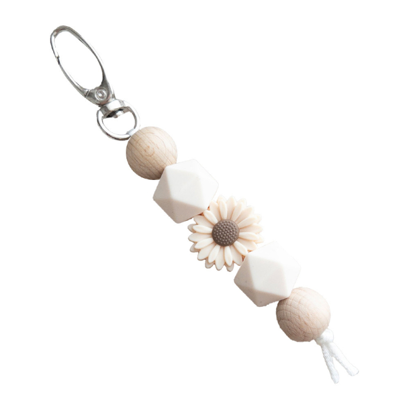 Uus käsitööna valminud silikoonist helmestega ripats-ehted, loominguline isetehtud koomiksikarikakrast ripats-võtmehoidja