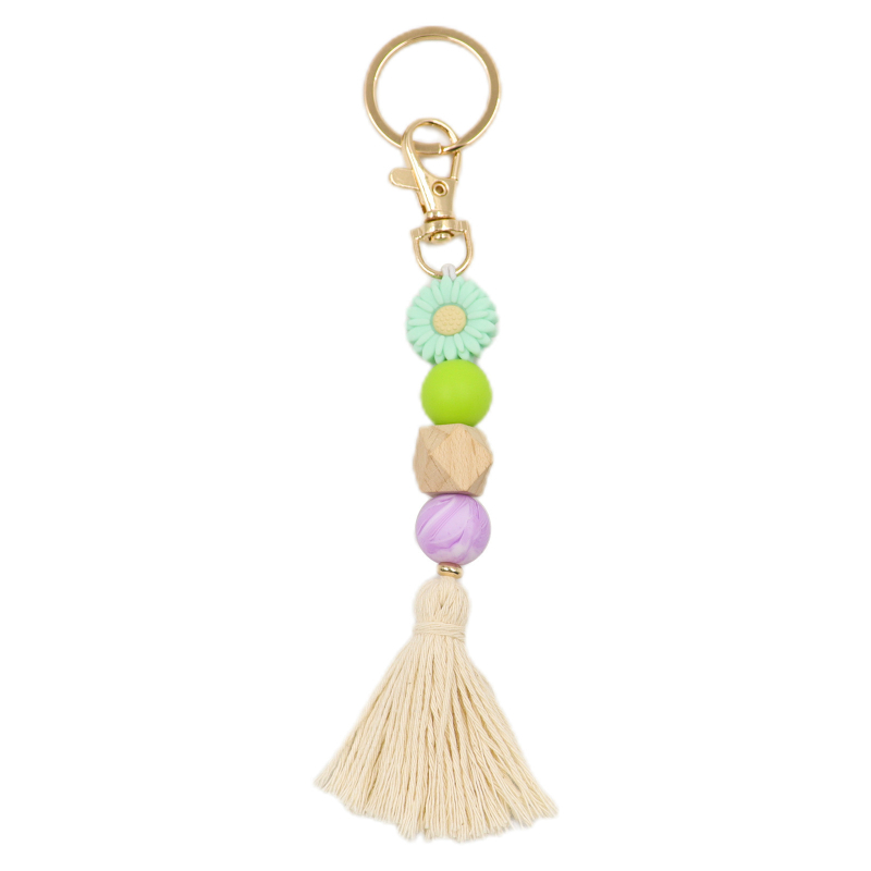 Uus käsitööna valminud silikoonist helmestega ripats-ehted, loominguline isetehtud koomiksikarikakrast ripats-võtmehoidja