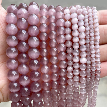 Άμεση προμήθεια εργοστασίου πολύχρωμες χάντρες από πέτρα μάτι γάτας χειροποίητα diy κοσμήματα αξεσουάρ βραχιόλι κολιέ ημιτελείς στρογγυλές χάντρες χονδρικής