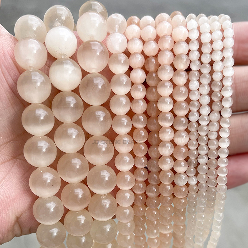 Gyári közvetlen szállítás, többszínű macskaszem köves gyöngyök, kézzel készített, barkács ékszerek, kiegészítők, karkötők, nyakláncok, félkész kerek gyöngyök, nagykereskedelem