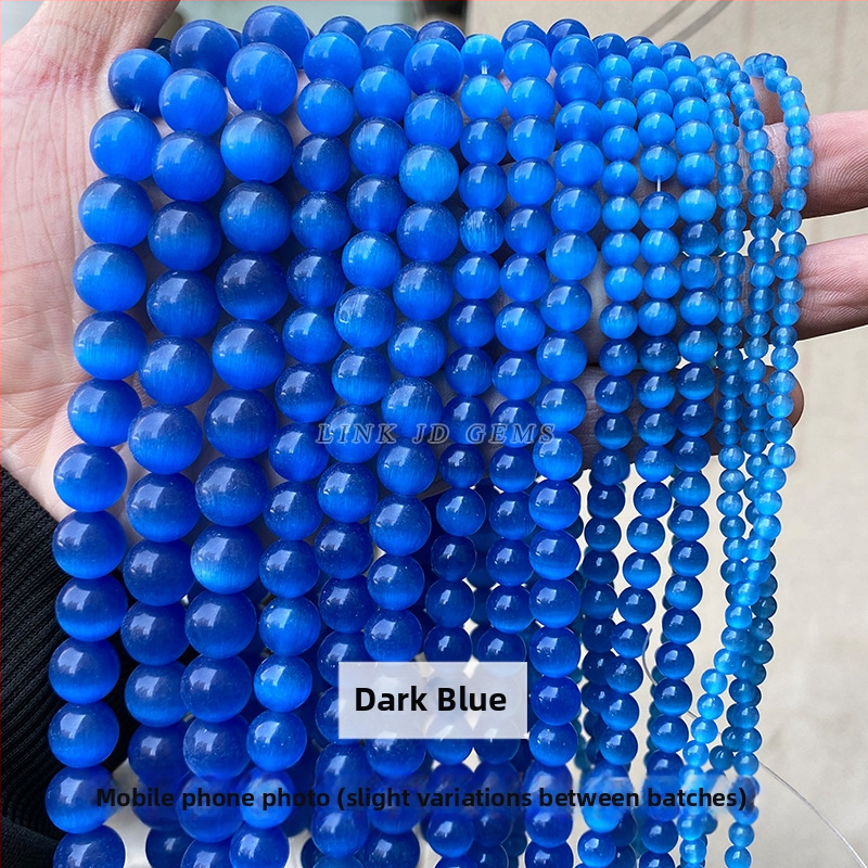 Gyári közvetlen szállítás, többszínű macskaszem köves gyöngyök, kézzel készített, barkács ékszerek, kiegészítők, karkötők, nyakláncok, félkész kerek gyöngyök, nagykereskedelem