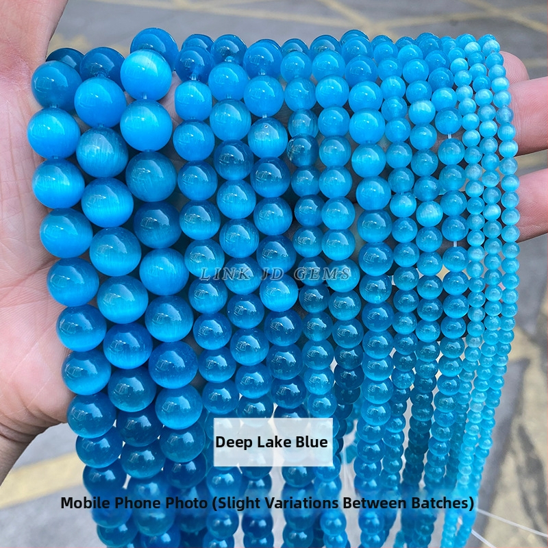 Gyári közvetlen szállítás, többszínű macskaszem köves gyöngyök, kézzel készített, barkács ékszerek, kiegészítők, karkötők, nyakláncok, félkész kerek gyöngyök, nagykereskedelem