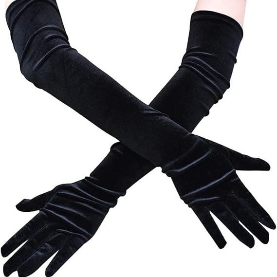 Aksominės pirštinės 22 cm, trumpos, vyno raudonos, tamsiai raudonos, moteriškos, elastingos, auksinio aksomo, su lietimui jautriu ekranu.