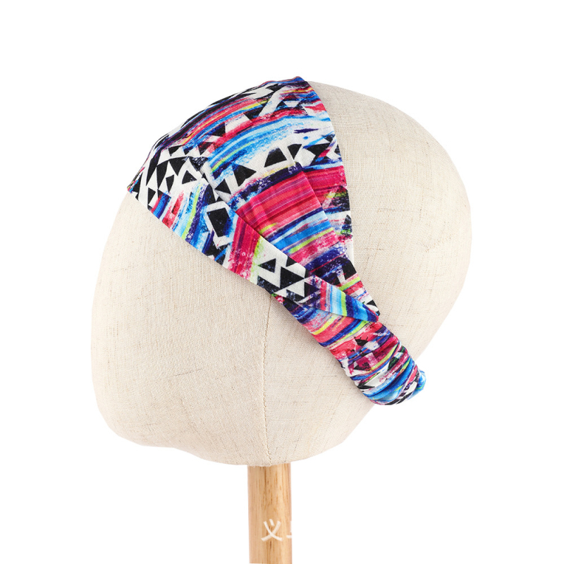 Meeste trükitud peapael Euroopa ja Ameerika uus elastne higi imav sportlik juuksepael õues jooksmiseks ja fitnessiks hingav juuksepael