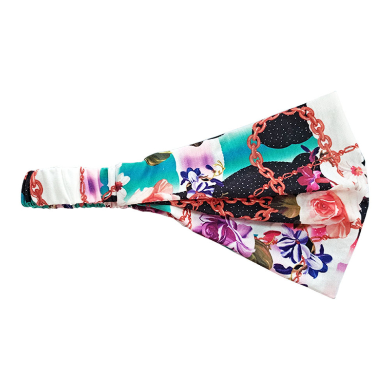 Meeste trükitud peapael Euroopa ja Ameerika uus elastne higi imav sportlik juuksepael õues jooksmiseks ja fitnessiks hingav juuksepael